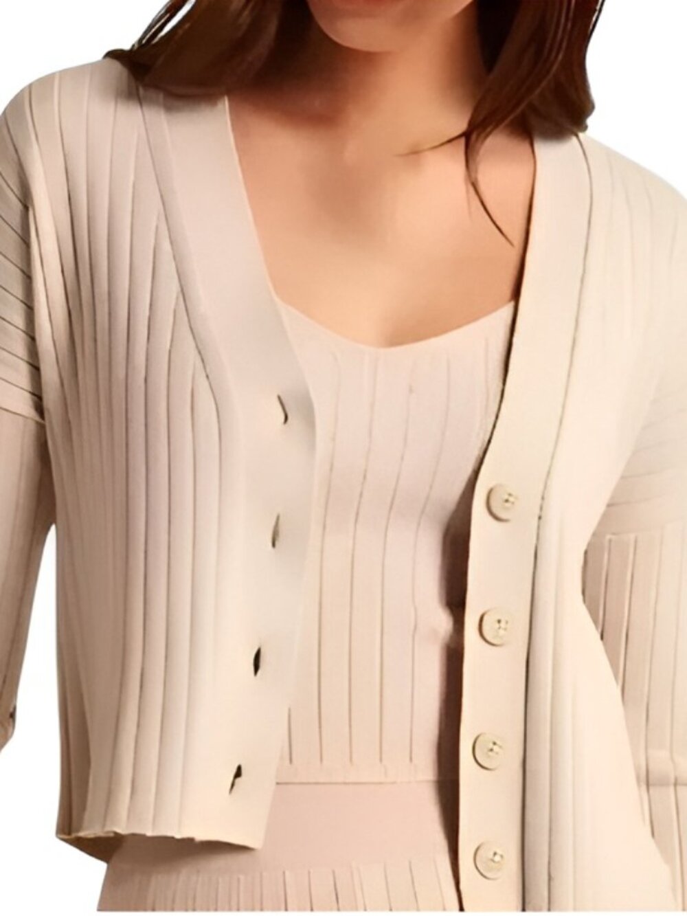 Abercrombie & Fitch Soft A&F Luxe Loft Tank Top Tan Size Small